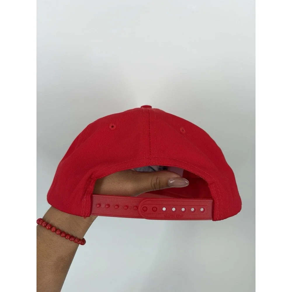 Vintage‎ 90s Rutgers University Snapback Hat Red NCAA Nissin Cap